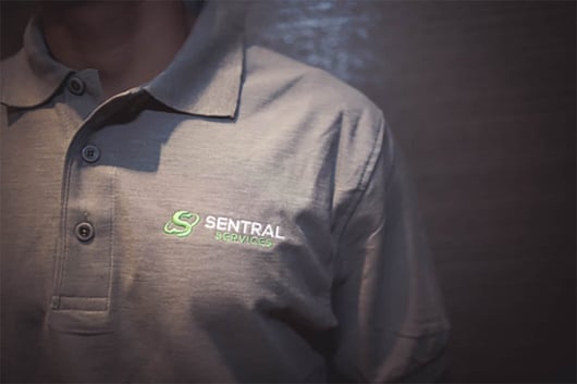 Sentral Services shirt with logo